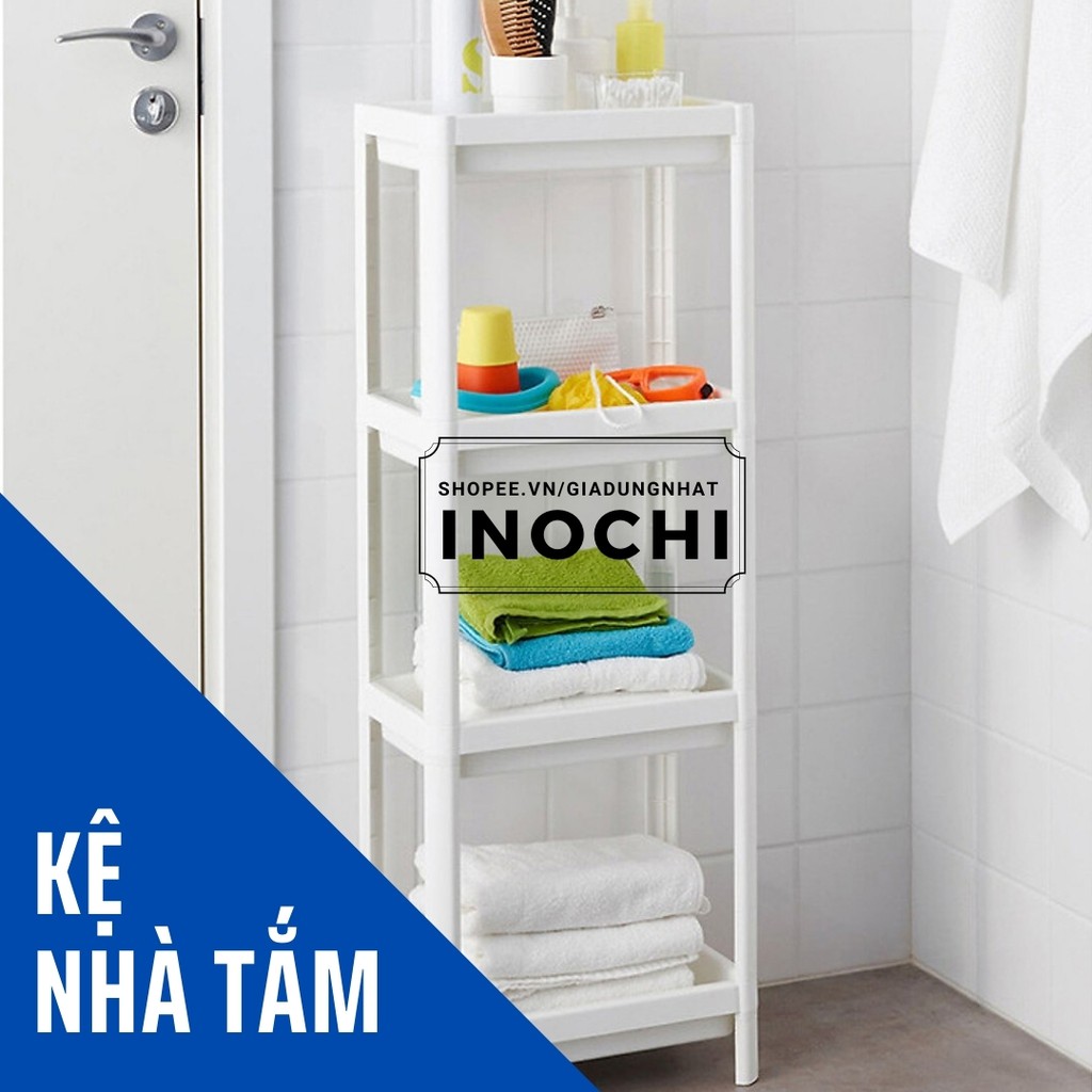 Kệ Đa Năng 4 Tầng Inochi Nhựa Dùng Để Đựng Gia Vị Nhà Bếp Đựng Đồ Thực Phẩm Hoặc Làm Giá Để Đồ Nhà Tắm Phòng Ngủ