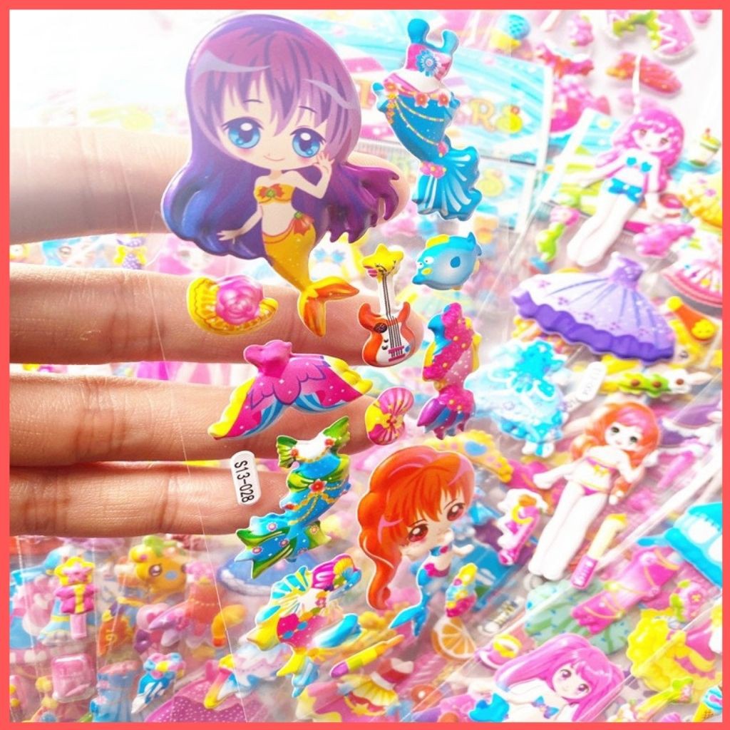 Hình Dán Sticker 3D Nổi Cho Bé, Nhiều Hình Đa Dạng Siêu Đáng Yêu Và Ngộ Nghĩnh