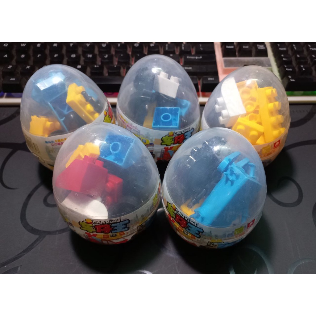 Bộ Gạch Nhựa Lắp Ghép Mini, Lắp Ráp Xe Oto Dạng Quả Trứng, Đồ Chơi Giáo Dục Cho Bé 07007