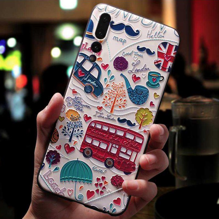 ốp iphone in 3d phong cách london ốp iphone xs x xr xs max a01m | WebRaoVat - webraovat.net.vn