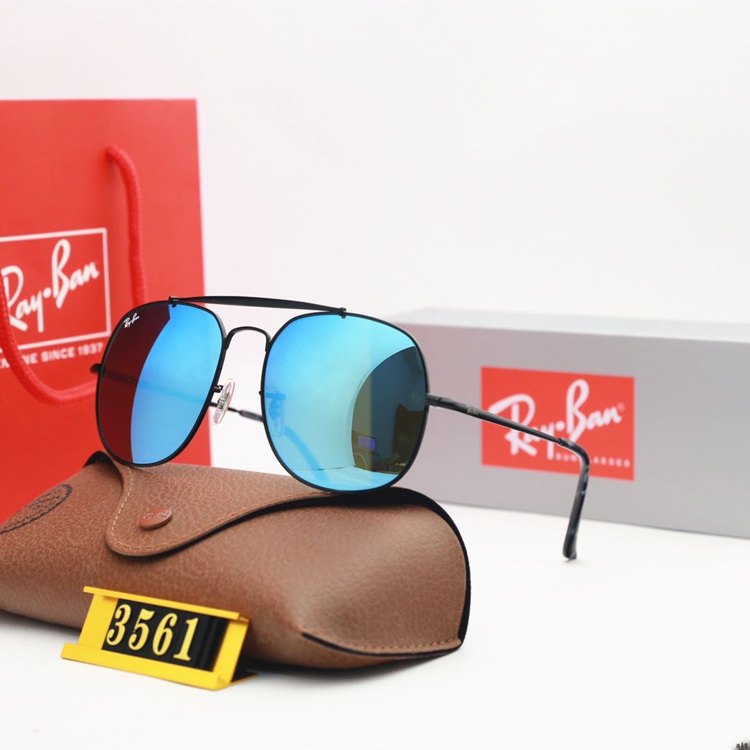 Aviator Ray-Ban_ chính hãng Kính râm 2021 Thời trang Hàn Quốc mới Kính râm nam nữ một mảnh Cặp đôi hợp thời trang Du lịch ngoài trời Kính râm lái xes