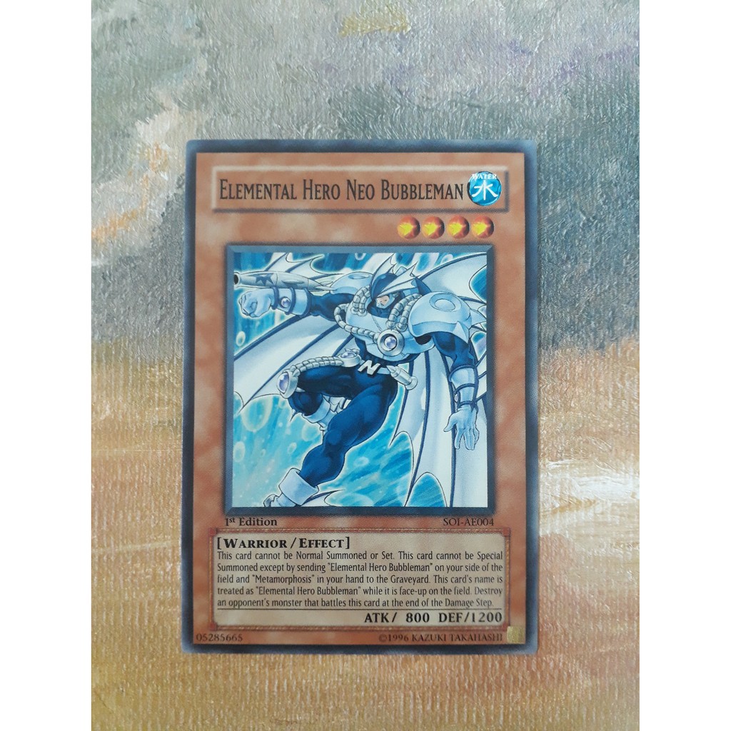 Thẻ bài Yugioh - Elemental Hero Neo Bubbleman