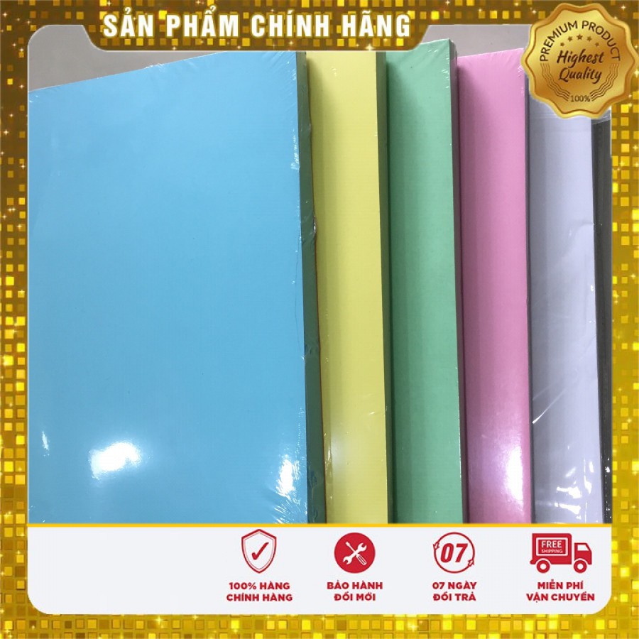 Xấp 100 tờ bìa màu Thái 160 gsm ✫ ✫ ✫ ♥♥