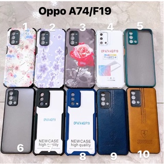 Ốp lưng Oppo a3s A74 4G F19 dẻo giả da, ốp trong chống sốc, hình IDM