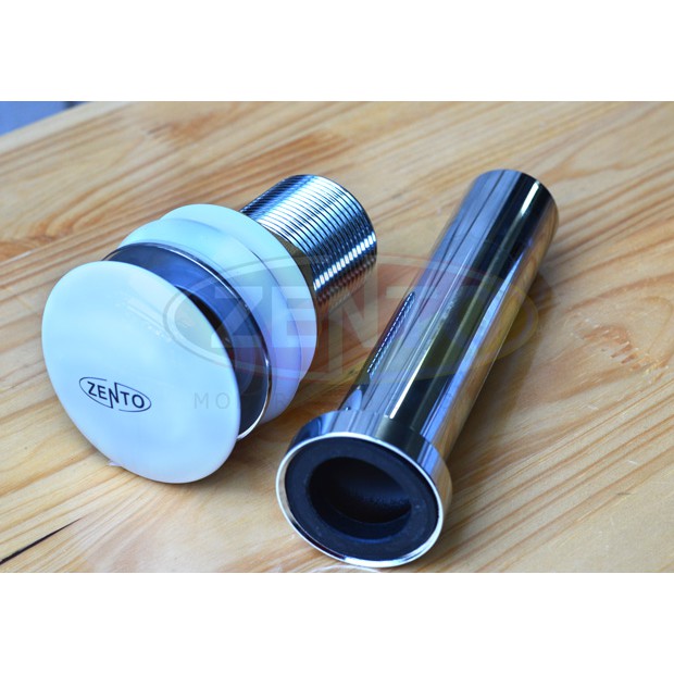 Bộ xi phông lavabo kín xả nhấn sứ ZXP011-2