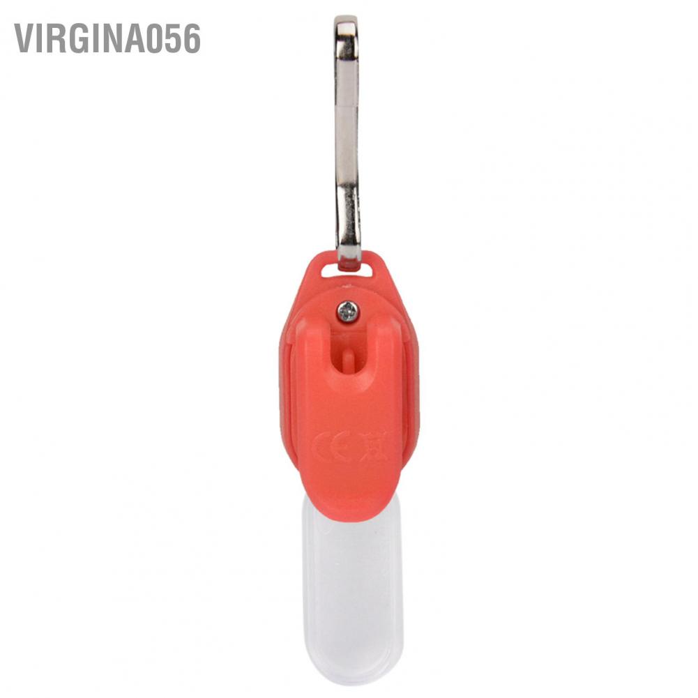 Virgina056 Virgina056 Đèn LED cho chó Vòng cổ phát sáng Mặt dây chuyền thú cưng có khóa Giữ an toàn