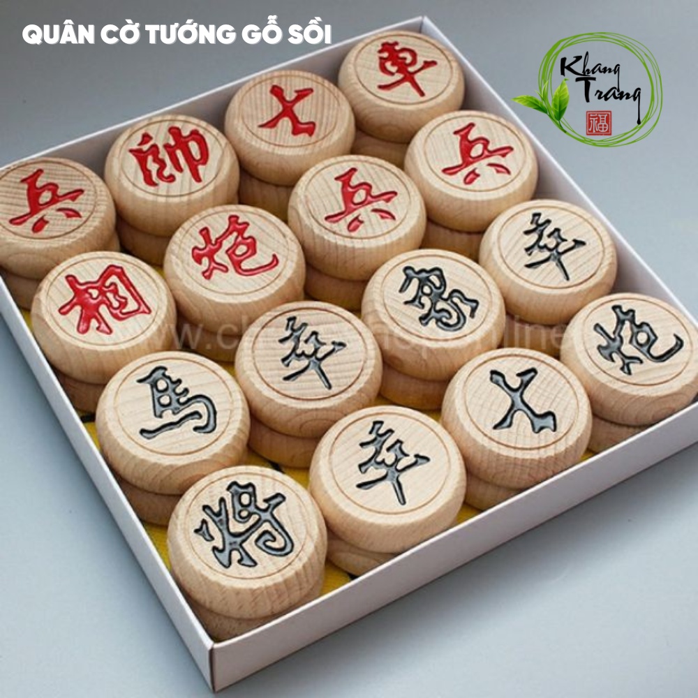 Quân cờ gỗ Sồi ⚡ CAO CẤP ⚡ Được làm từ gỗ sồi thật, gỗ chắc không sợ nứt vỡ, không bị ảnh hưởng bởi nhiệt độ môi trương