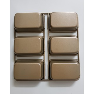 Khuôn bánh mì 6 ô mini