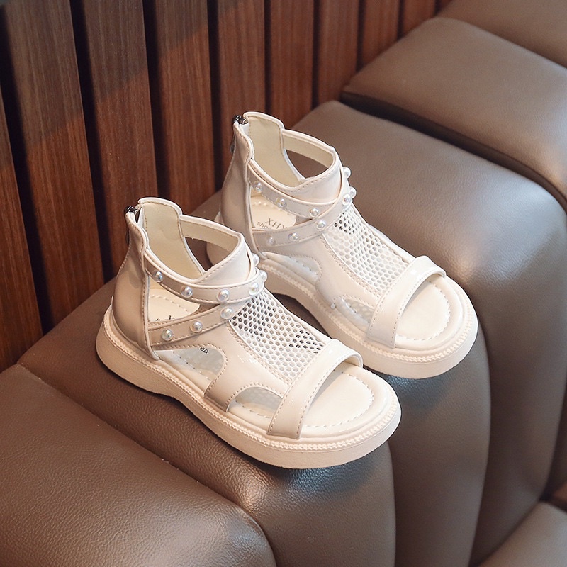 Sandal chiến binh lưới bé gái,có khoá kéo