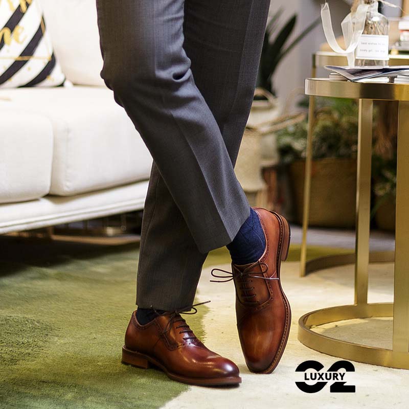 Giày da nam Luxury giày nam dáng Oxford BL020-8 chất da thật sang trọng nhiều size
