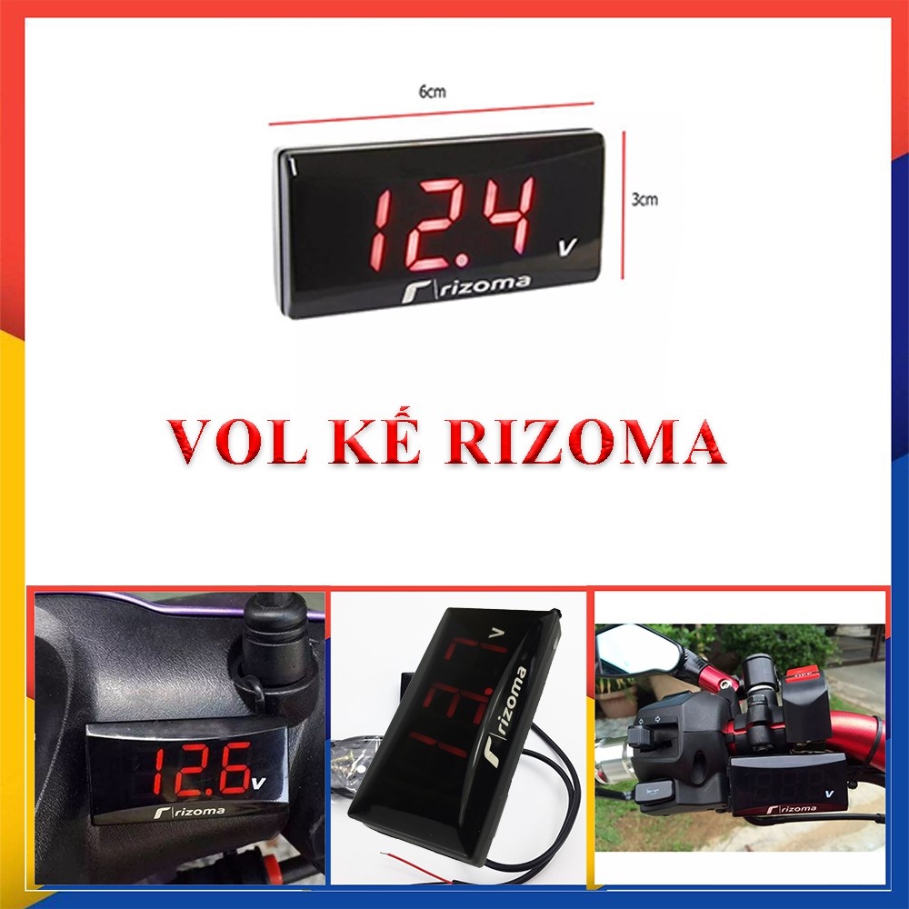 Vol Kế Rizoma Cho Xe Máy Chống Nước IP68
