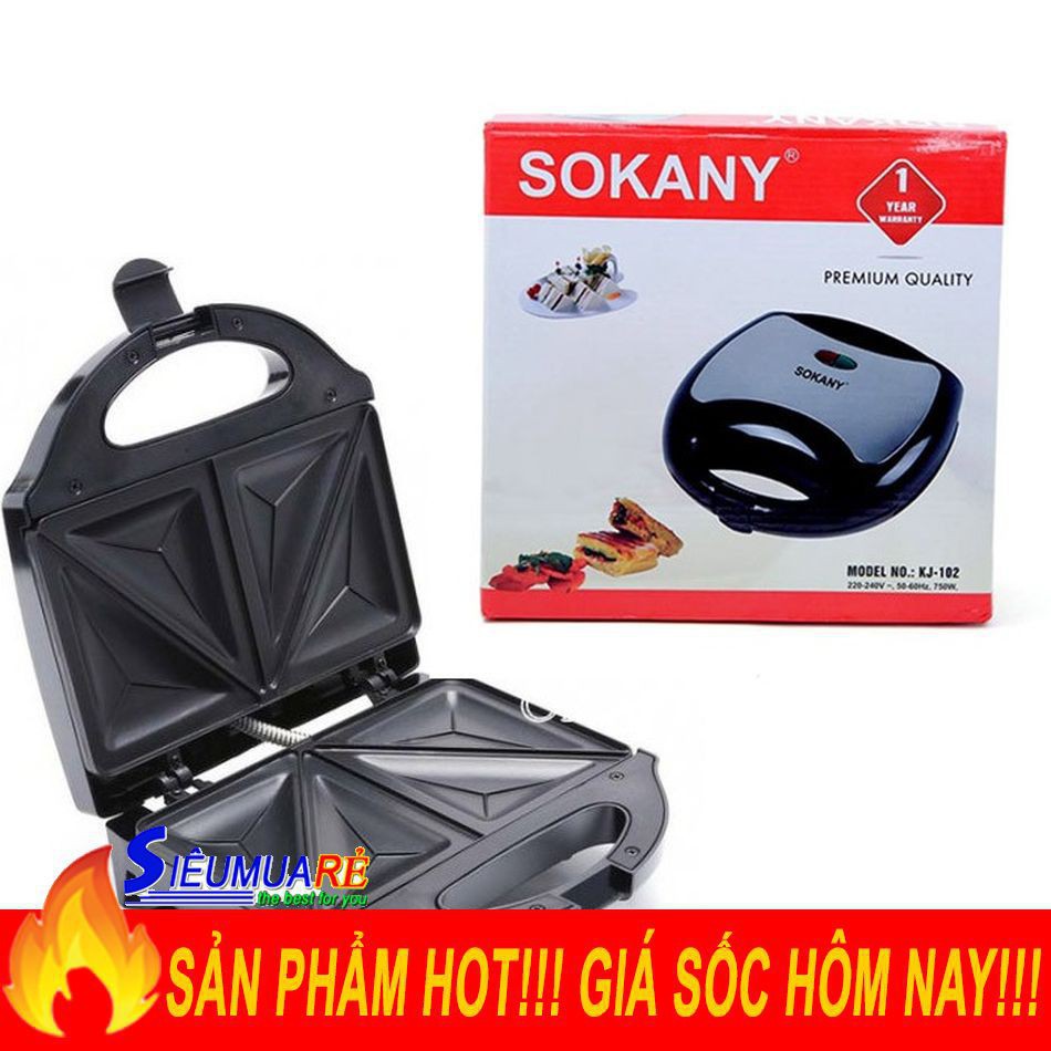 Máy Nướng Bánh Hotdog Sokany KJ-102, Máy Làm Bánh Hotdog, Khuôn Nướng Bánh Bông Lan Điện Hotdog [ LKĐT 3 ]