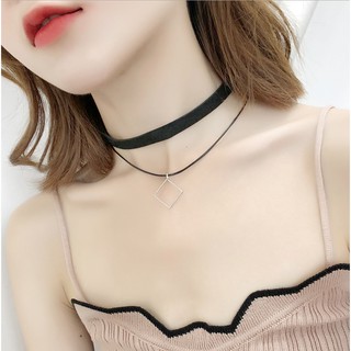 Vòng cổ nữ choker hình học cá tính