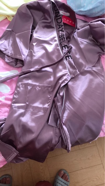 Áo choàng ngủ satin | BigBuy360 - bigbuy360.vn