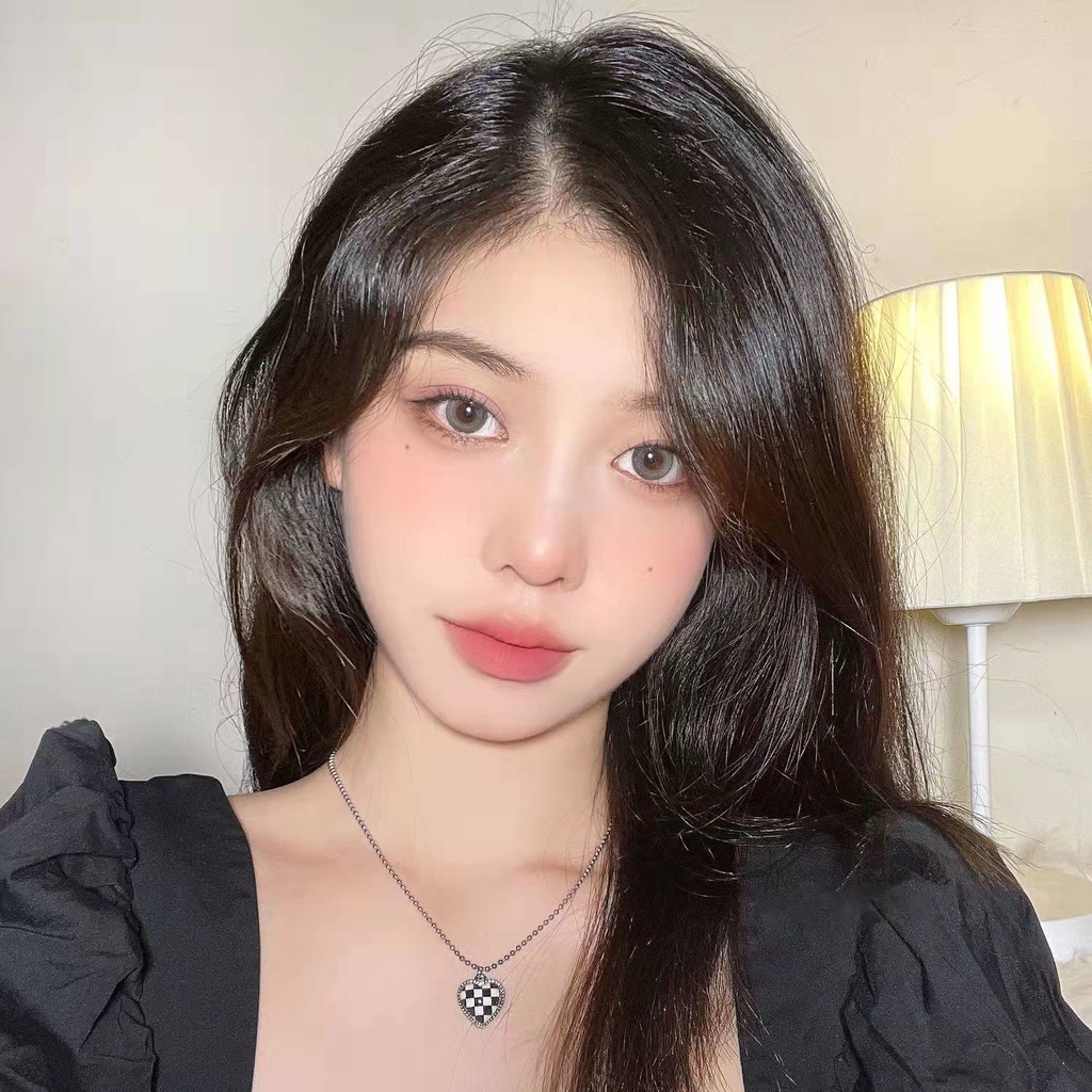 Vòng cổ bạc mặt bảng kẻ sọc nhiều màu sắc