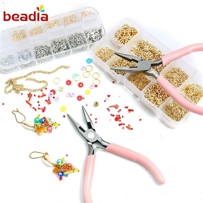 BEADIA Kìm Dùng Để Làm Đồ Trang Sức DIY Màu Hồng Dễ Thương Tiện Dụng