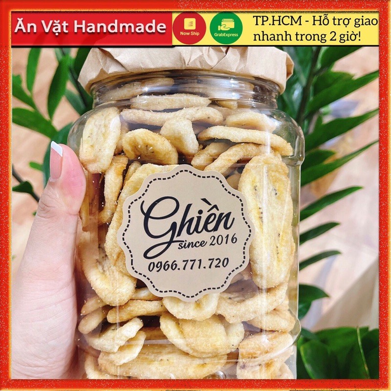 CHUỐI SẤY GIÒN NGON - GHIỀN ĂN VẶT