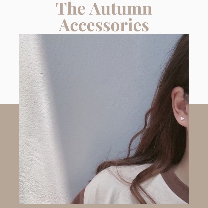 Set 7 đôi khuyên tai mạ bạc The Autumn Accessories - SK03