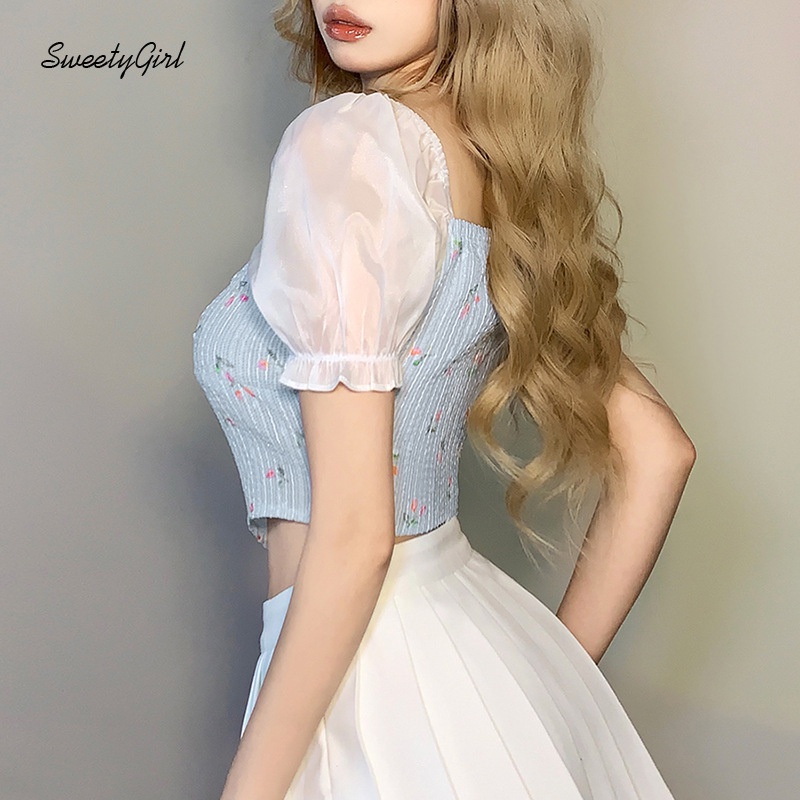 Áo Thun Ngắn Tay Cổ Vuông Hở Rốn Thời Trang Quyến Rũ Dành Cho Nữ 2022