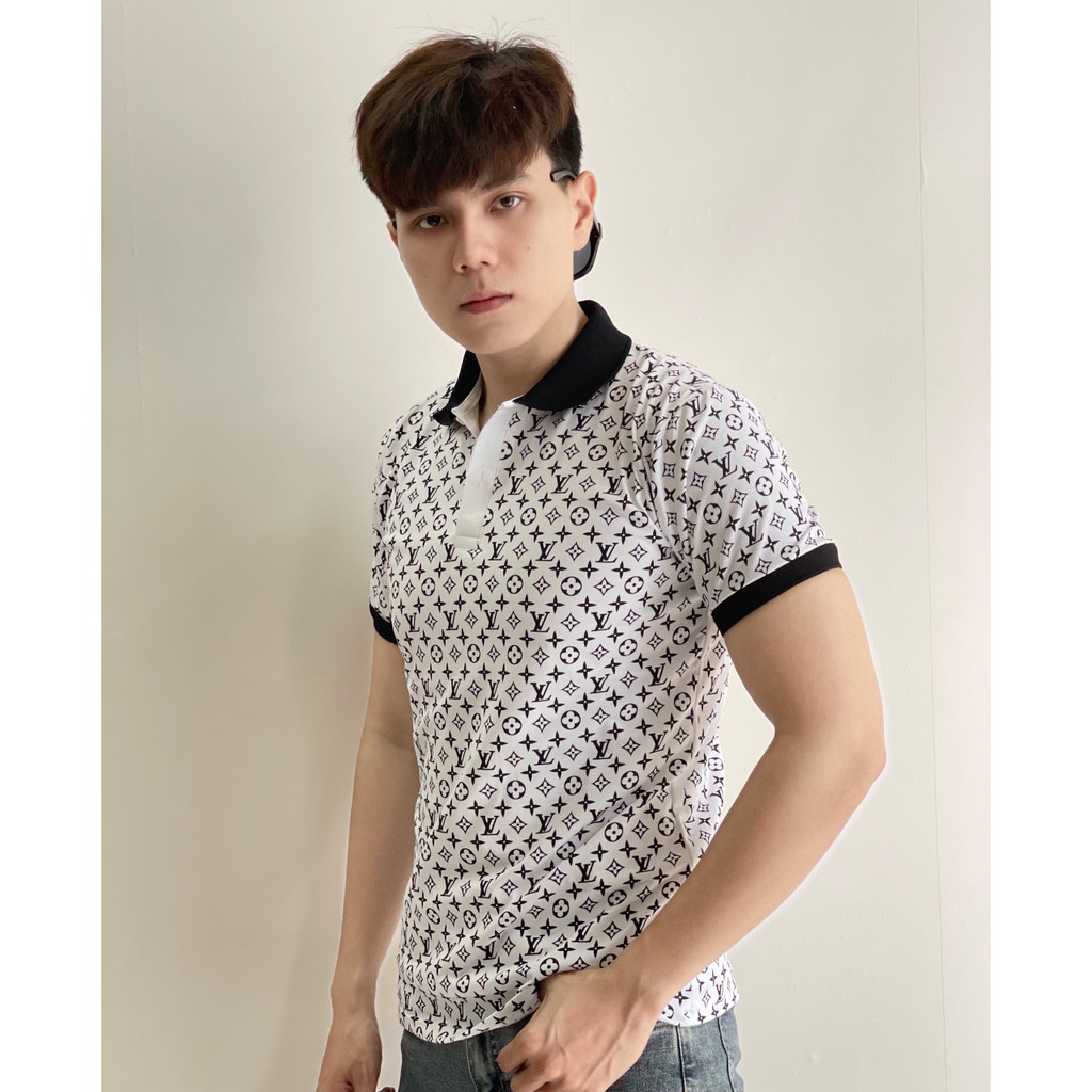 Áo thun nam tay ngắn polo có cổ cao cấp giá rẻ vải cotton co giãn 4 chiều mẫu mới nhất AHFASHION | BigBuy360 - bigbuy360.vn