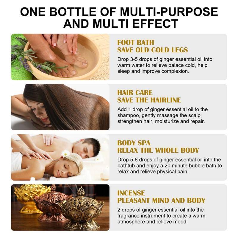 Tinh dầu gừng mát xa toàn thân chống lão hóa