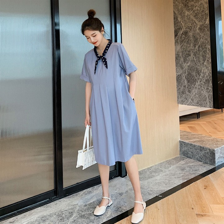 THANH LÝ HÀNG TỒN KHO Đầm bầu công sở chất liệu vải kate đẹp