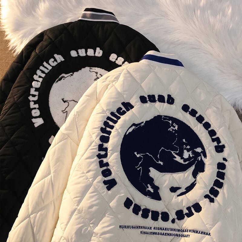 Áo bomber trần trám siêu dày -Hàng QCCC
