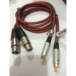 combo2 jack canon cái và đực ra AV dài 0.8m