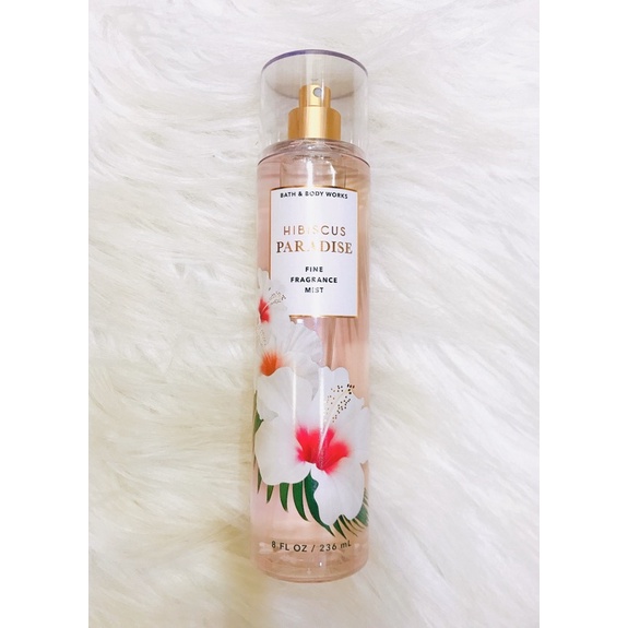 Xịt thơm toàn thân hương nước hoa Bath and Body works Hibiscus Paradise Body Mist 236ml