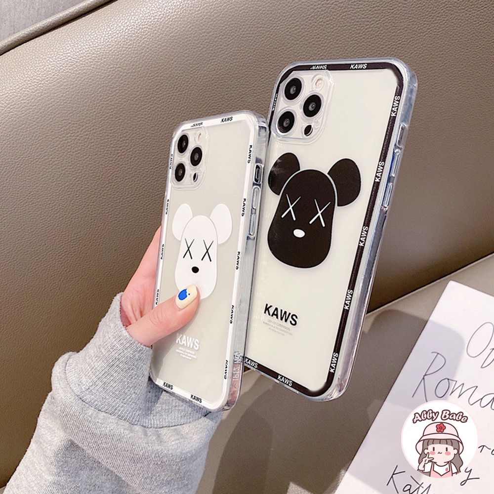 Ốp Điện Thoại TPU Mềm Chống Sốc Họa Tiết Kaws Thời Trang Cho IP 13 12 11 Pro Max XR 8 7 Plus