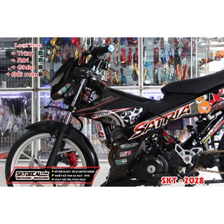 tem rời satria ốc sên cam đen