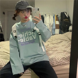 Áo tay dài bo thun ULZZANG freesize nữ phông form rộng unisex mặc cặp, nhóm, lớp in chữ ACHIEVE MASTERY