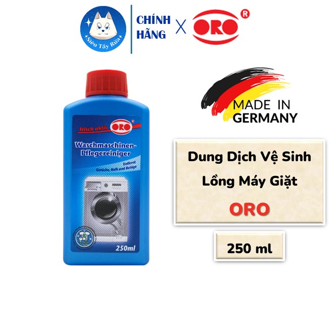 Dung Dịch Vệ Sinh Máy Giặt ORO Làm Sạch Cặn Bẩn Lồng Giặt Và Đường Ống 250ml