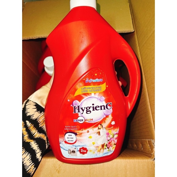 Nước giặt xả đậm đặc HygienC hương nước hoa can 2000ml (chuyên sỉ)