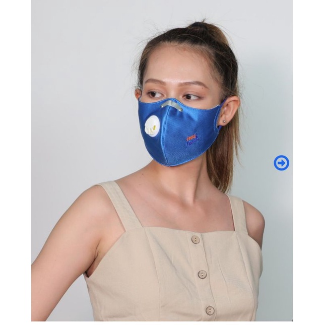 Khẩu trang vải than hoạt tính Asia Mask chính hãng có van thở 4 lớp kháng khuẩn