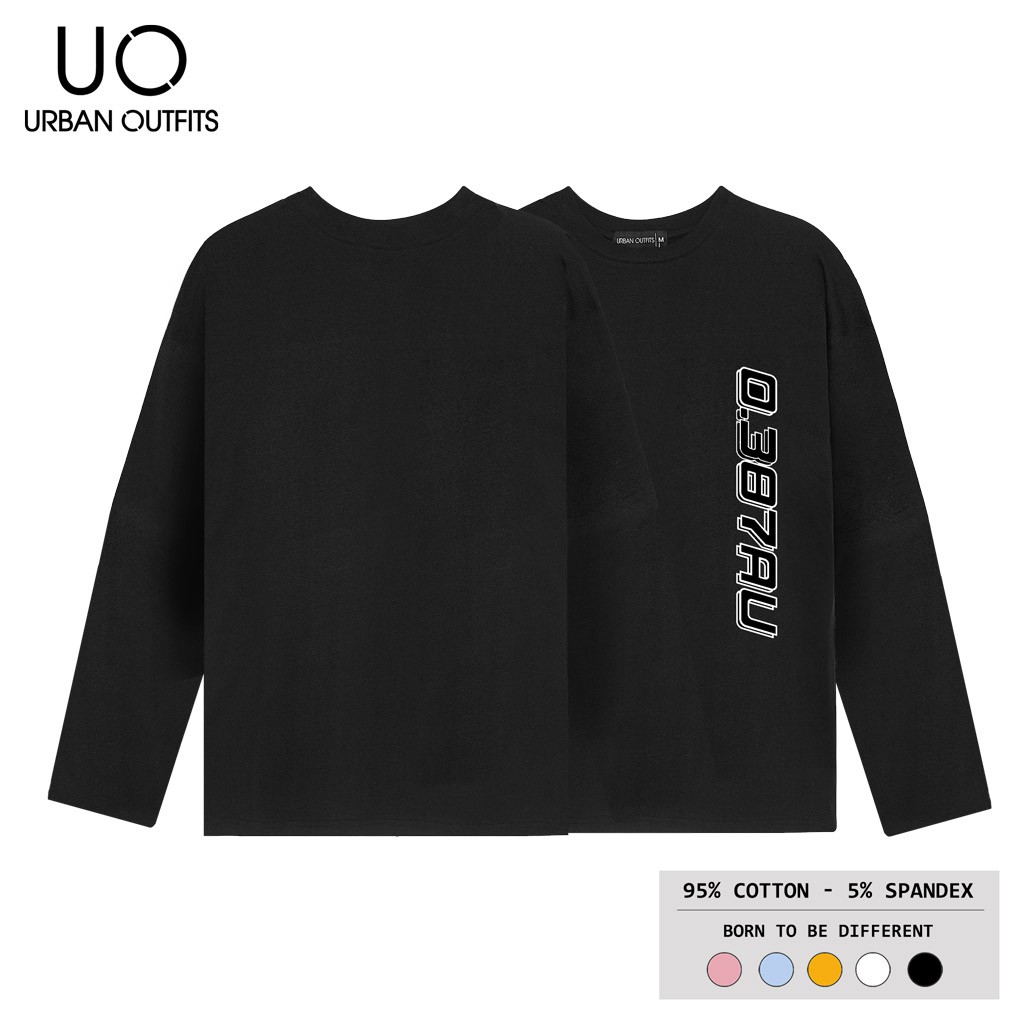 Hàng OUTLET TDO03 Áo Thun Tay Dài Nam Nữ Form Rộng URBAN OUTFITS In Chữ 0387AU 100 Cotton 4 Chiều | BigBuy360 - bigbuy360.vn