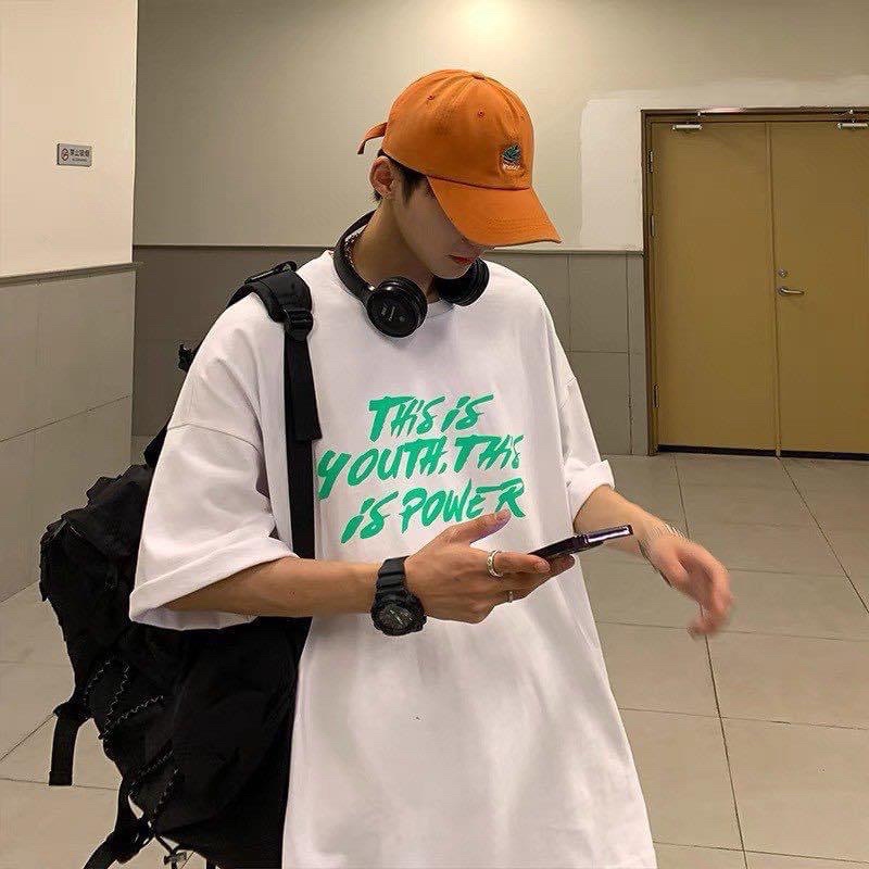Áo thun unisex tay lỡ THIS IS YOUTH THIS YOU POWER