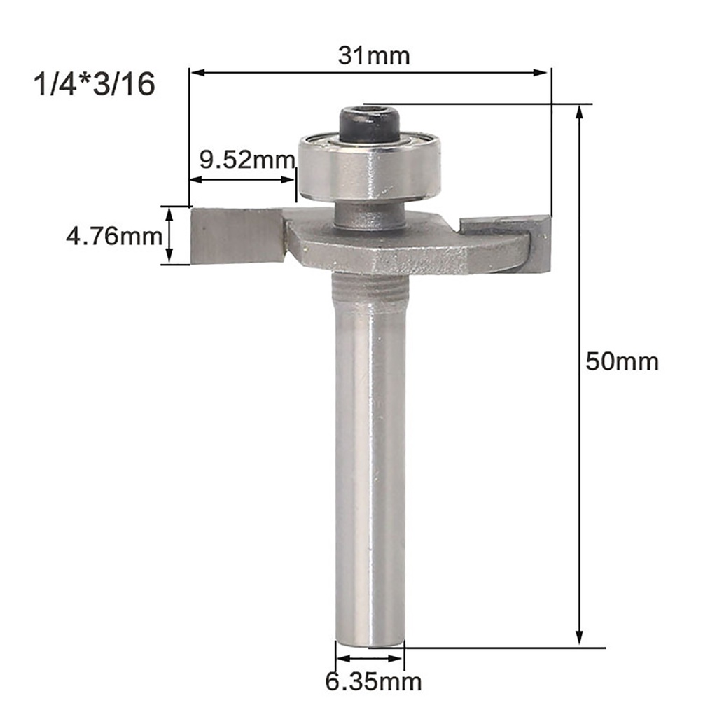 Mũi phay khớp chữ T 1/4 inch chuyên dụng cho thợ mộc