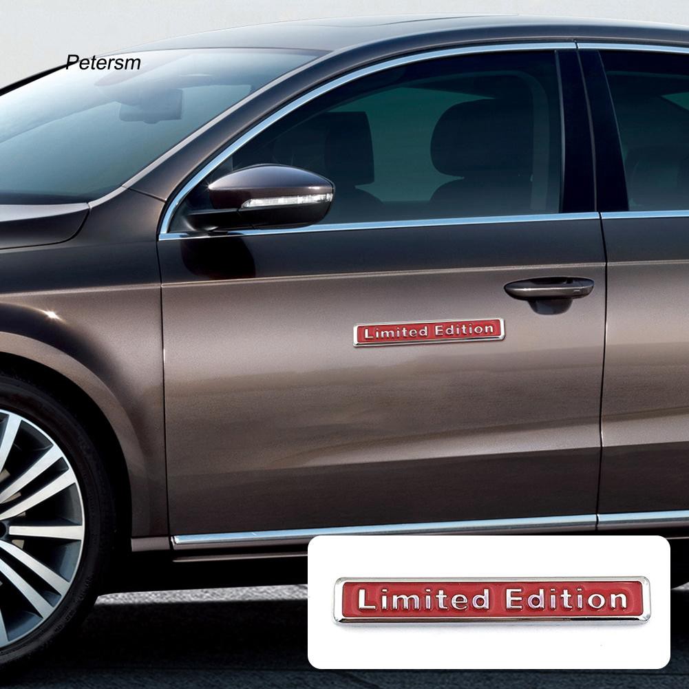 Miếng dán trang trí xe hơi bằng kim loại in chữ Limited Edition