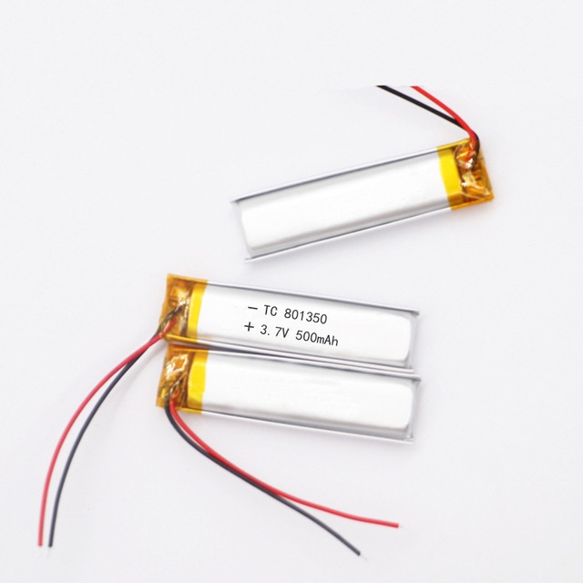 PIN LIPO 500mAh 3.7V 801350 , DÙNG CHO CÁC THIẾT BỊ ĐIỆN TỬ