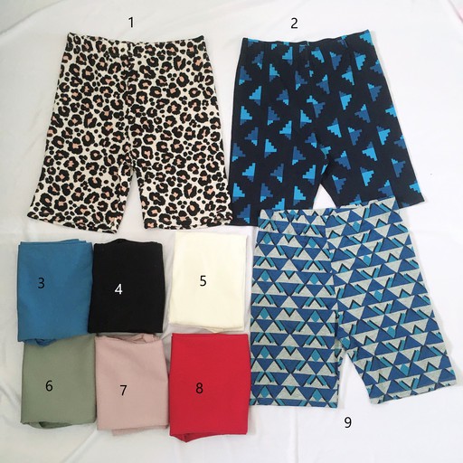 [Mã SKAMA06 giảm 8% tối đa 50K đơn 250K] Quần thun biker short, legging ngố lửng trơn chất đẹp nhiều màu
