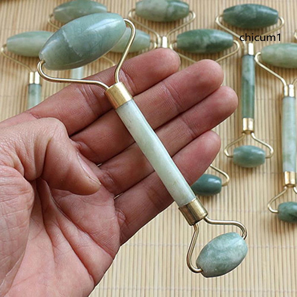 Dụng cụ lăn mát xa da mặt cổ bằng đá tự nhiên chất lượng cao tiện lợi