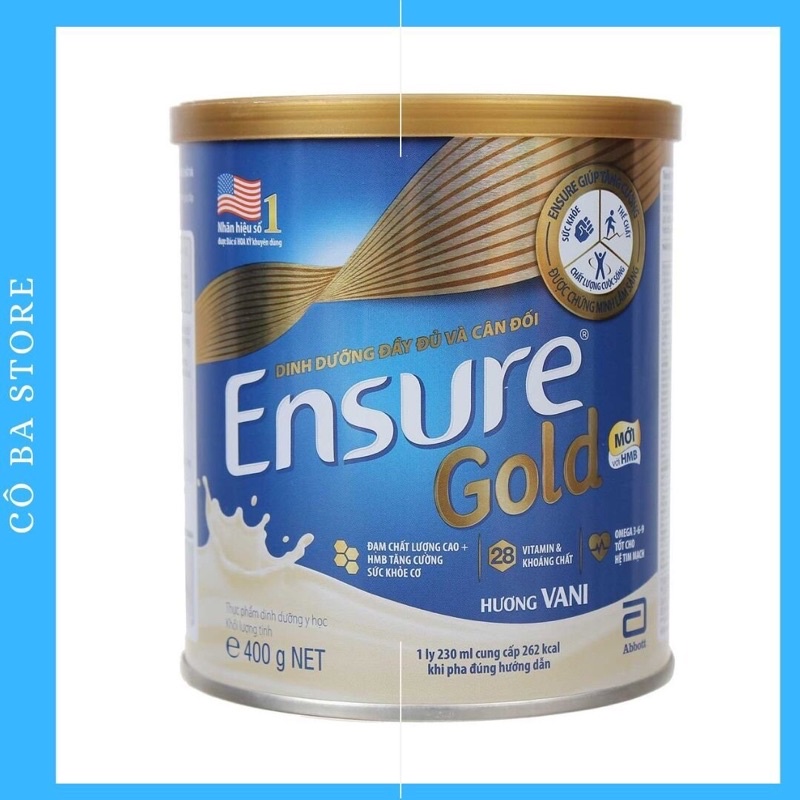 [Tem chống hàng giả] Sữa bột Ensure Gold Vani 400G/ Lon (Mỹ)