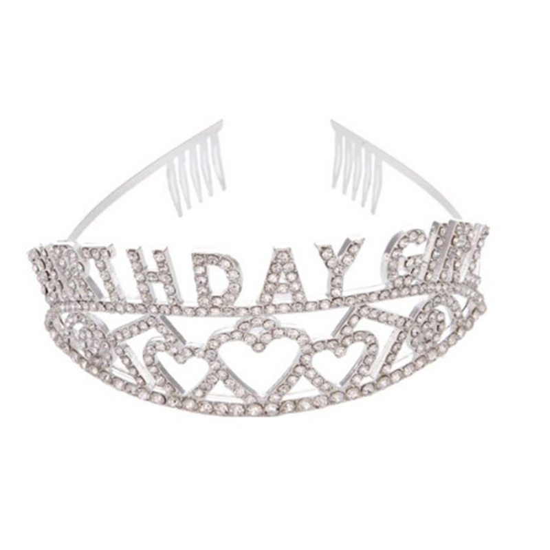 Flgo Băng Đô Đính Đá Hình Vương Miện Dự Tiệc Sinh Nhật Cho Nữ