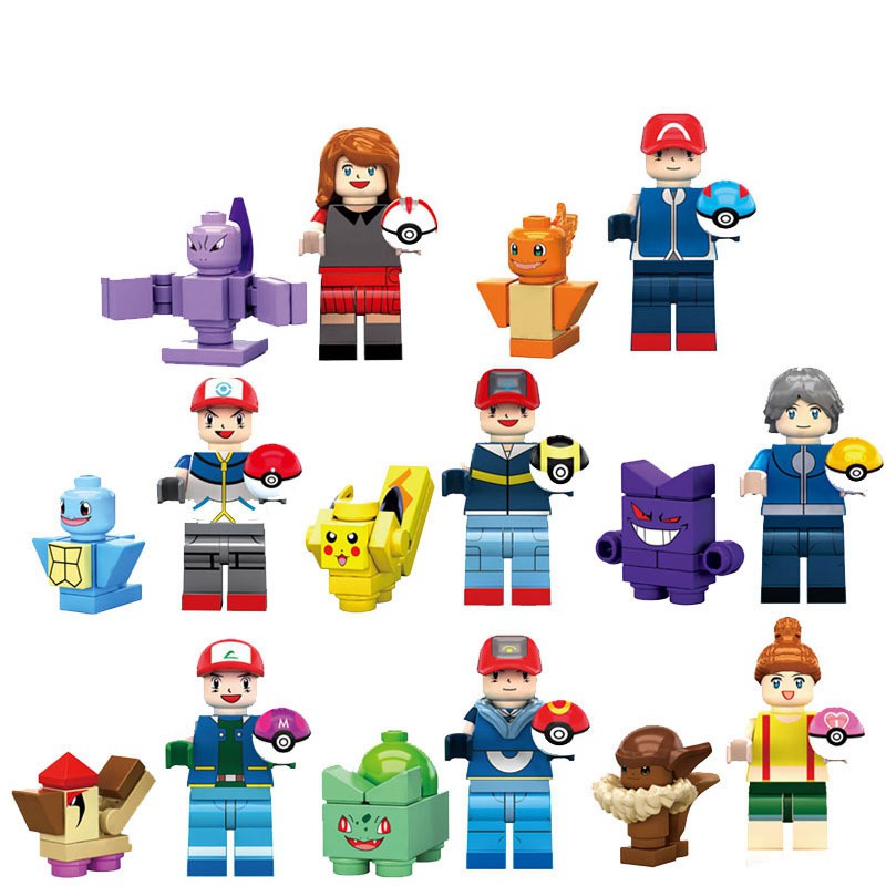 Set 8 Mô Hình Lego Nhân Vật Hoạt Hình Pokemon