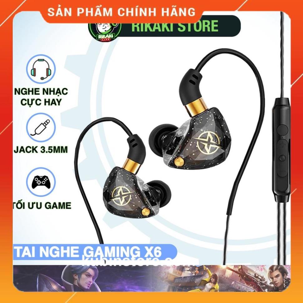 Tai Nghe X6 Pro Chuyên Game Chính Hãng Nghe Nhạc Cực Hay Có Mic Chơi Free Fire, Liên Quân, PUBG, Jack 3.5mm