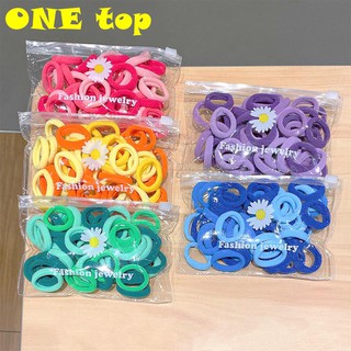 Bộ 50 Dây Buộc Tóc Hình Hoa Cúc 50