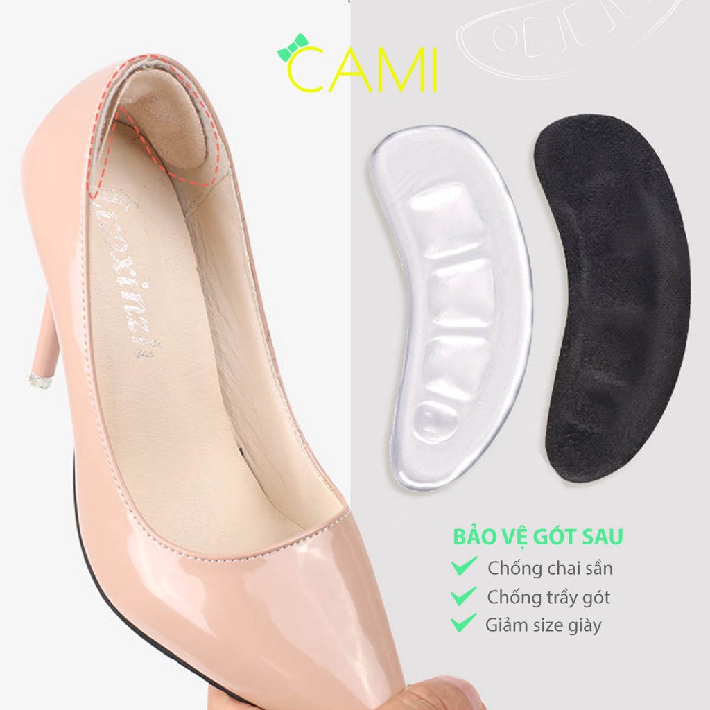 Lót giày chuyên dùng khi mang sandal giúp chống trượt bàn chân phía trước hoặc lót gót sau chống trầy - Cami - CMPK277