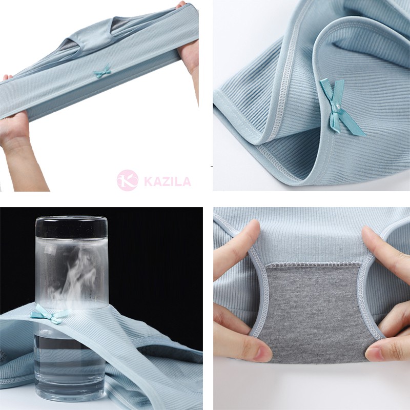 Quần lót nữ cotton cao cấp trơn kẻ sọc, quần lót cotton kháng khuẩn co giãn 4 chiều thoáng khí Kazila QLH79 | BigBuy360 - bigbuy360.vn