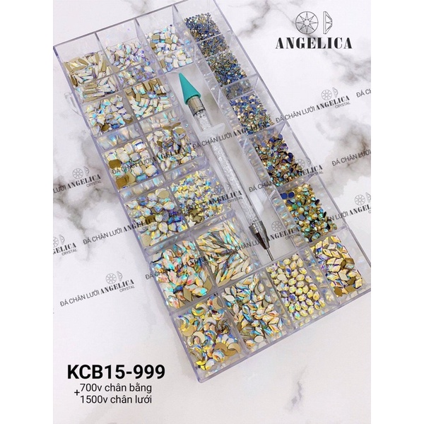 khay đá khối cao cấp chân vàng ~ 1000 viên - 2200v tặng kèm bút chấm đá cao cấp